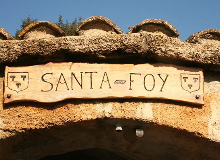 Le panneau d’entrée du domaine