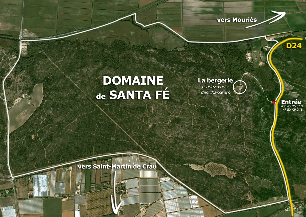 Vue satellite du territoire de Santa Fé